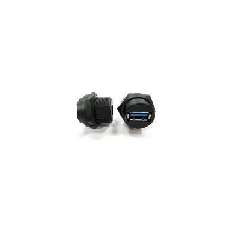 Connecteur USB-A 3.0 USB-A Femelle RS PRO ports, Montage panneau, Droit ( Prix pour 1 )