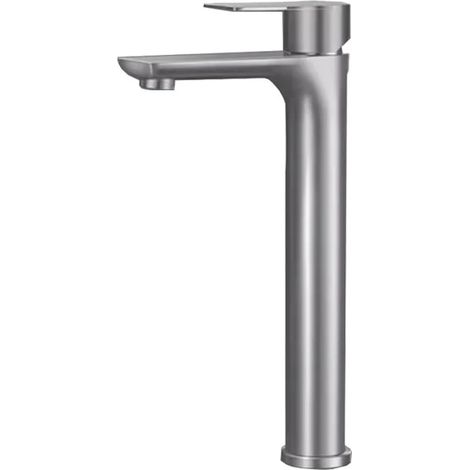 Robinet de salle de bain en acier inoxydable 304, mitigeur monocommande pour lavabo avec cartouche céramique et finition anticorrosion (1/2)