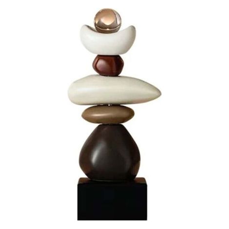 Statue en pierre pour meuble TV, décoration, sans étagère à vin rouge (1/4)