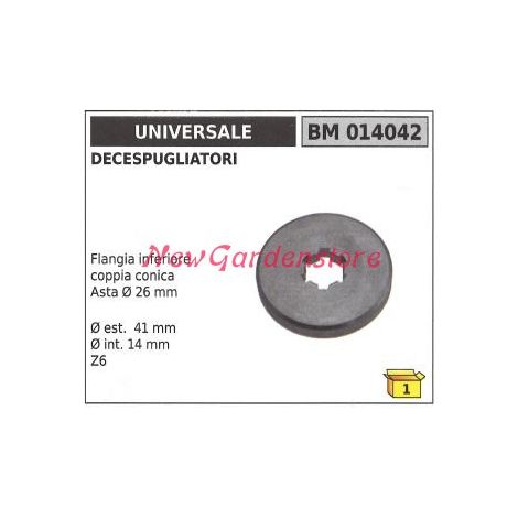 Flangia inferiore coppia conica UNIVERSALE decespugliatore 014042