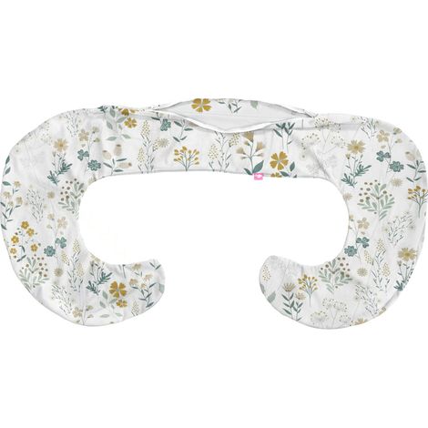 Fodera per cuscino di gravidanza BabyUniverse, tipo C, 100% cotone - Fiori selvatici