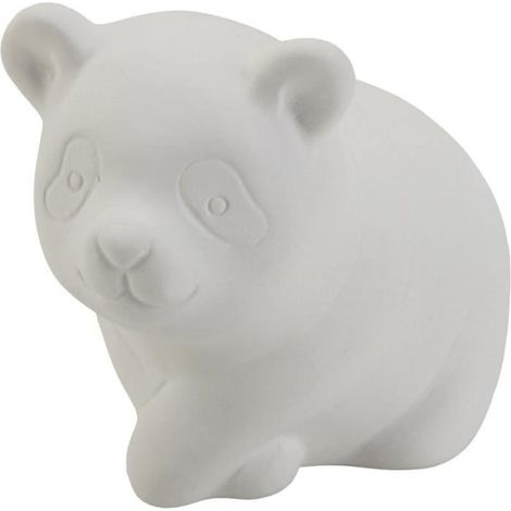 Tirelire - Panda - 9x7x9 cm - 6 pcs - Terre cuite - Pour enfants - Mixte