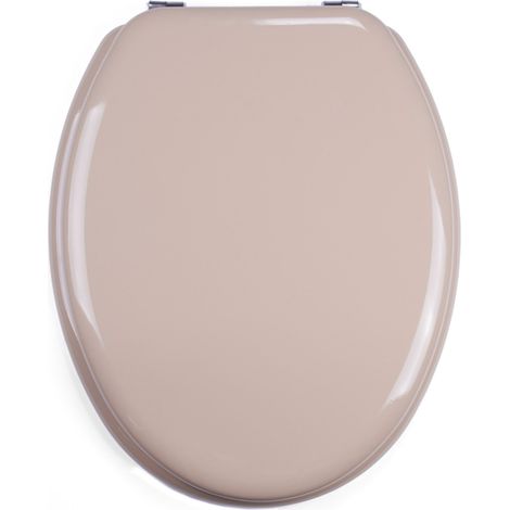 Sedile WC MSV MDF CLÉO Beige - Cerniere INOX (1/4)
