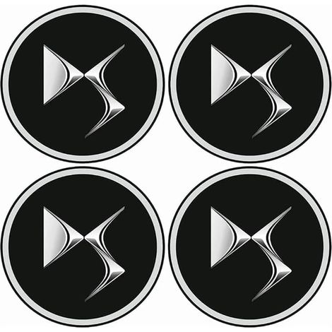 4 pièces Auto Cache Moyeux pour DS 3 / DS 3 Crossback/DS 4 / DS 5 / DS 7 / DS 7 Crossback/DS 9, ABS Aluminium Enjoliveur Centre Roue Couvercle de Moyeu Central de Jante avec Logo (1/5)
