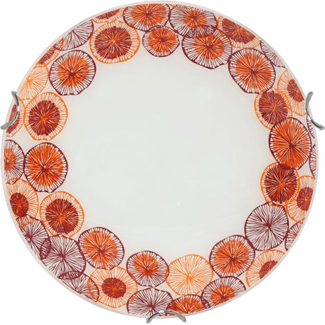 Plafonnier Candellux Frutta Ø30 verre blanc chromé E27 (1/2)
