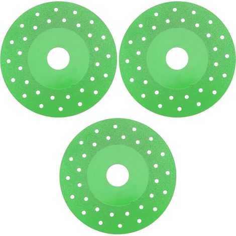 Lot de 3 Lames de Scie Diamantées Chanfreinées de 115 Mm Idéales pour La Découpe de Dalles de Roche de Granit de Marbre (1/5)