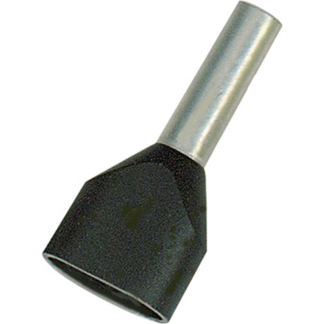 Vogt Verbindungstechnik 490212d Zwillings-Aderendhülse 0.75 mm² Teilisoliert Grau 500 St.