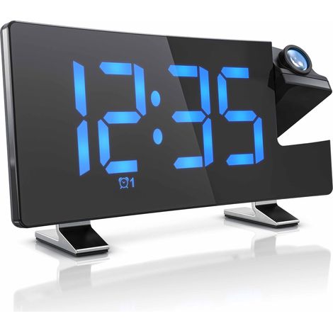 Brandson Projektionswecker, Projektions Radio Wecker digital - Dimmer - Snooze - 15 Radiospeicher (1/5)