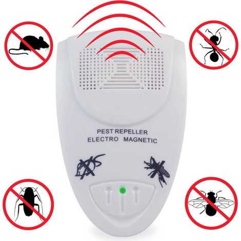Ultrason Anti Moustique, Répulsif Ultrason Anti-Rongeurs Insectes & Intérieur Répulsif Électronique Anti Souris, Moustiques, (1/4)