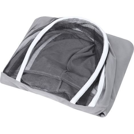 One-piece beekeeping suit, protective clothing, smock, double zipper, beekeeping supplies, grey (XL) (1/5)