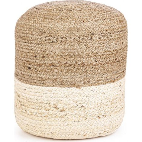 Poltrona Pouf "Jalaja" per interno, con Iuta da Ø45 cm (1/3)