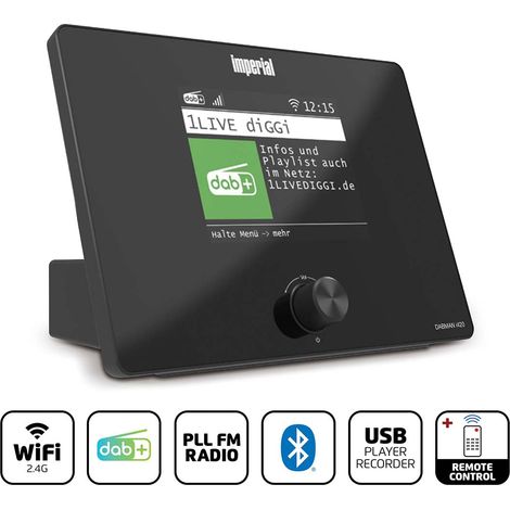 Radio ibrida compatta con Bluetooth, DAB+, FM, Internet