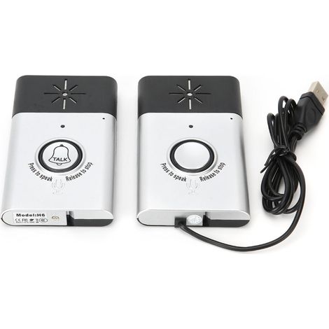 Interphone sans fil portable mini 2,4 GHz à double voie