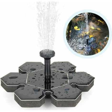 Solar fountain, solar pond pump, outdoor water pump, solar pump with monocrystal solar panel fountain