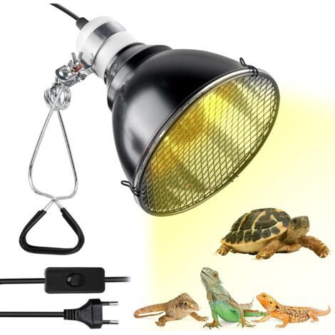Lampe Chauffante Tortue, Lampe Chauffante Terrarium pour Reptiles, Douille E27, 200W Lampe Tortue pour Terrariums et Aquariums (1/5)