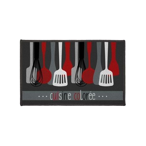 Tapis De Cuisine "cuisinette" 50x80cm Gris (1/3)