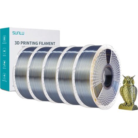 Filamento PLA PLUS effetto seta, 5 kg, atossico, diametro 1,75 mm (1/2)
