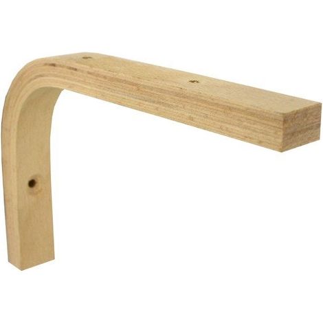 Staffa avvitabile in legno lamellare multistrato H.100xL.150mm. (1/2)