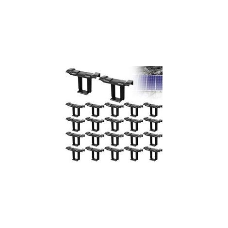 Set di 22 clip di drenaggio per pannelli solari, clip di drenaggio per fanghi da 30 mm per pannelli fotovoltaici, per il drenaggio dell'acqua sui tetti dei camper. (1/4)