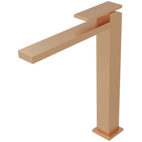 Mitigeur lavabo haut monotrou Or Rose Brossé Tabula - CRISTINA ONDYNA TA22234P (1/2)