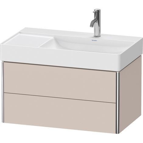 Duravit XSquare mueble bajo lavabo suspendido, 2 cajones, lavabo