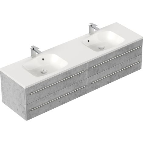 Badmöbel Colossos 180 SoftClose beton (1/5)