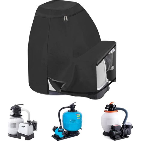 Copertura per pompa della piscina, protezione per pompa INTEX - Copertura protettiva per filtro a sabbia - 70 65 55 cm - Impermeabile