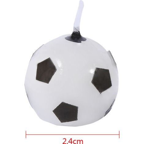 6-teiliges Set niedlicher Fußball-Geburtstagskuchen-Kerzen-Dekorationsartikel für Kinder (1/5)