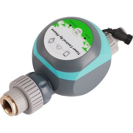 USB-Gartenbewässerungstimer mit Telefon-, WLAN- und Bluetooth-Doppelsteuerung, Fernprogrammierer für die Bewässerung mit Kupferanschluss, CE+ROHS-zertifiziert, Modell FJKW002-B. (1/5)