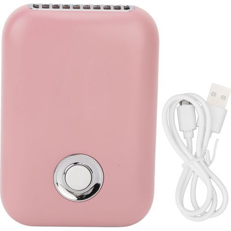 Mini-Wimperntrockner mit USB-Anschluss, wiederaufladbar, 3 leise Geschwindigkeitsstufen, Wimpernfächer mit faltbarem T-Ständer, Pink (1/5)