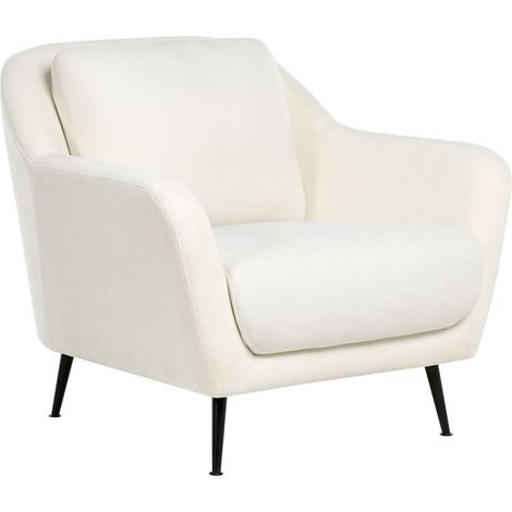 Sessel EIBY Chenillegewebe Weiß (1/5)