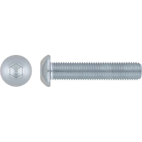 Pasador de cabeza redonda - Acero 10.9 - Zincado M8 x 60 - Caja de 100