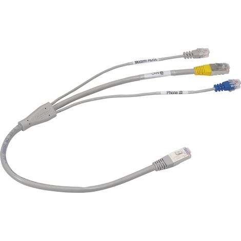 Legrand – Coffret de communication multimédia avec 2 cordons RJ45 – Alimentation box et signal ADSL – Pour installation réseau professionnelle