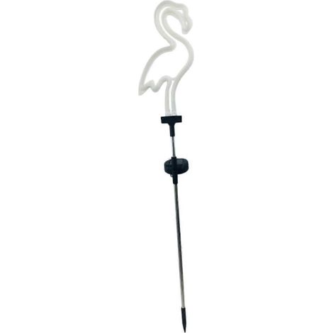 Lampes solaires de jardin en forme de flamant rose, éclairage paysager extérieur à LED, piquet de terre étanche IP65, pour jardin, terrasse et pelouse. (1/5)