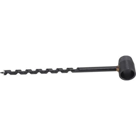 Perceuse à tarière manuelle noire, haute dureté, légère, Portable, survie pour le travail du bois en milieu sauvage, 10 à 230mm/0,39 à 9,06 pouces (1/5)