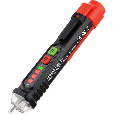 BRAVIX Détecteur de tension sans contact, testeur de tension à sensibilité réglable, testeur électrique, testeur de ligne de phase sans contact 12 V 1000 V (1/5)