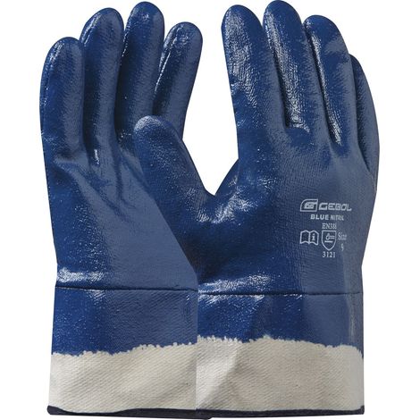 GEBOL Schutzhandschuh Blue Nitril Arbeitshandschuh Größe 10 1 Paar (1/5)