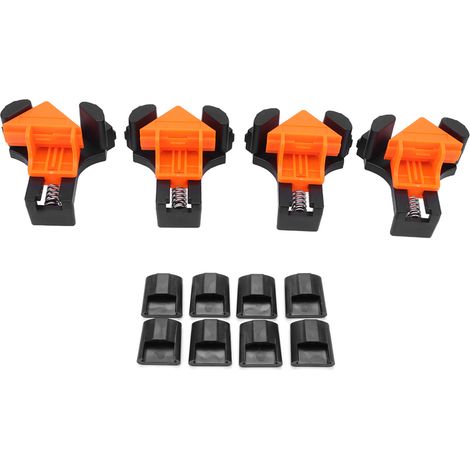 4 Pièces Pinces d'Angle Réglables 90 Degrés pour Soudage et Perçage, Outil de Menuiserie (1/5)