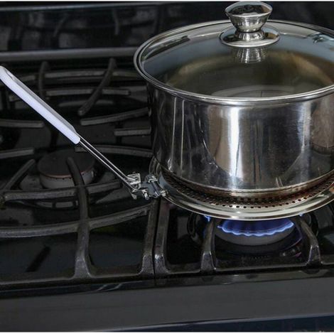 Plaque de mijotage de garde de flamme de réducteur de diffuseur de chaleur, acier inoxydable épaississant pour les cuisi Étiquette (1/4)