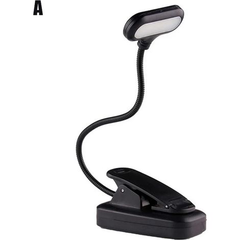 LED Protection des Yeux Livre Veilleuse Réglable Mini Clip-On Study Lampe de Bureau Alimenté par Batterie Flexible pour Voyage Chambre Lecture A