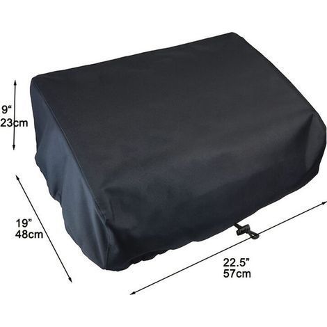 Schutzhülle für Plancha-Grill aus 210D Oxford-Gewebe – Größe 574823 cm – wasserdicht, UV-beständig und staubdicht – schwarz – für den Außenbereich (1/4)