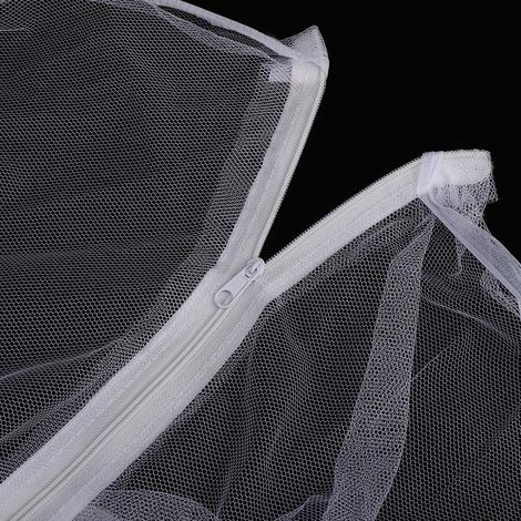 Moustiquaire carrée pour lit simple, protection contre les insectes, idéale pour les dortoirs étudiants. (1/5)