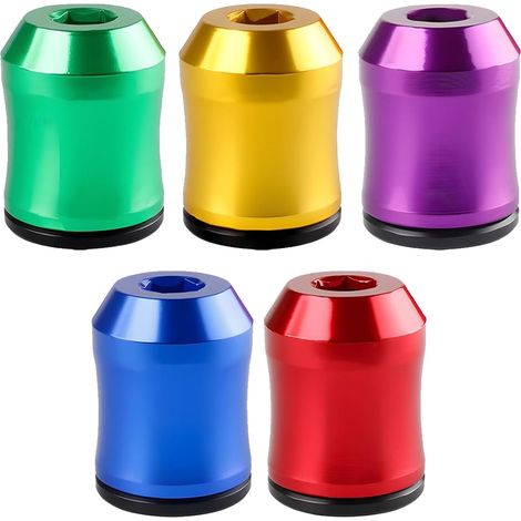 Lot de 5 Anneaux Aimantés pour Tournevis en Acier Allié, Aimanteur Puissant pour Embouts Hexagonaux 1/4po, Fixation Vis et Écrous (1/5)