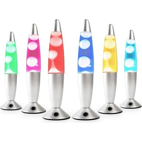 Lampe à Lave Fusée - CELLUSTOP - Lampe Magma - 2 Ampoules R39 - Verre Robuste - 34 cm (1/5)