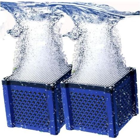 cubetti di carbone attivo per abbeveratoi per cavalli, acquari e laghetti, filtro ecologico per la purificazione dell'acqua (1/5)