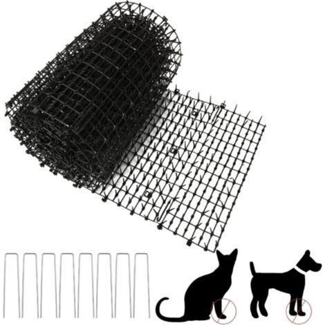Tapis Anti Chat 400 x 30 CM Tapis Anti Chat avec 8 Pointes Tapis Anti Chien Noir Tapis Répulsif Chat Empêcher Animaux de S'approcher Tapis Picot Anti Chat pour Jardins Intérieurs et Extérieur (1/5)