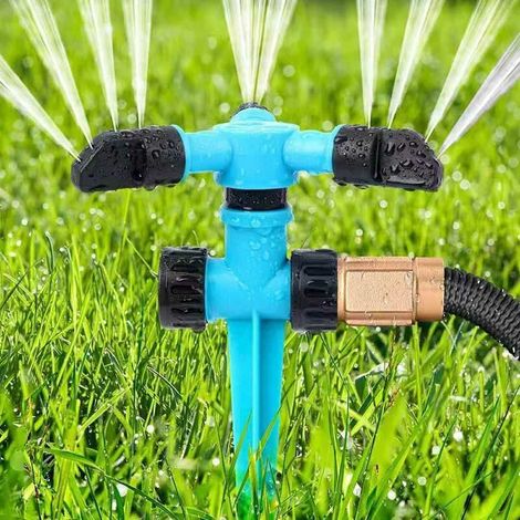 Arroseur automatique rotatif à 360° pour l'irrigation de pelouse jusqu'à 3000 pieds carrés.-AquaForge (1/5)