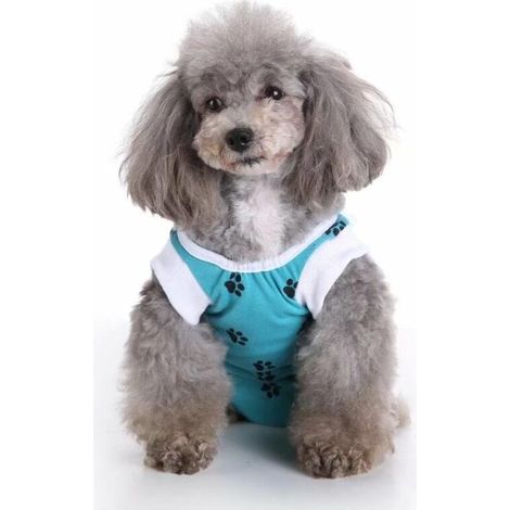 Vêtement de protection post-chirurgie pour chien, bleu marine, taille M – DELKEVIC (1/5)