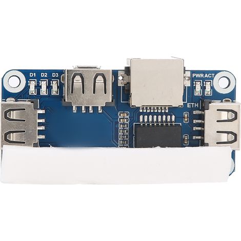 Carte d'extension d'alimentation, hub USB 3 ports 4B/0 W, composant électronique pour Raspberry Pi (1/5)