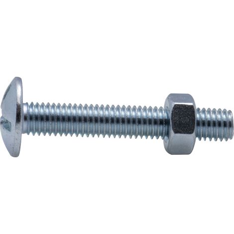 Boulon poêlier zingué Viswood Ø 8x60mm (lot de 4 boulons)